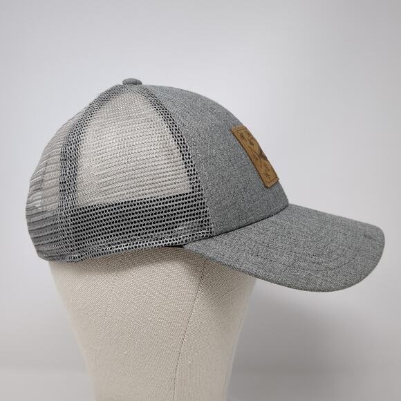 Yeti Snapback Mesh Back Trucker Hat Gray One Size Logo Patch Outdoor - Picture 5 of 10